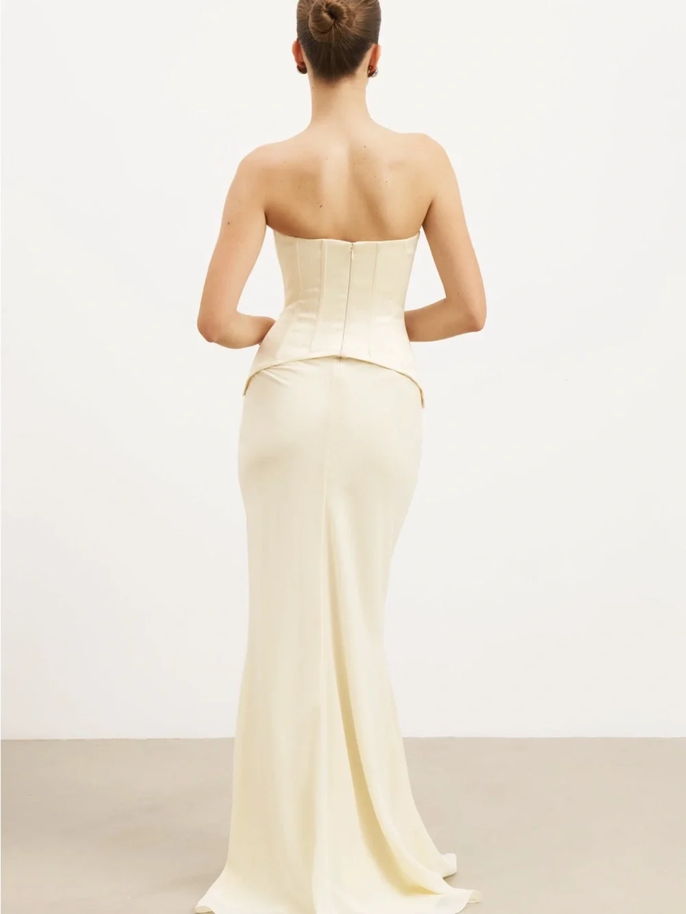 Satin Corset Gown - Because of Alice - Picture 3 of 4